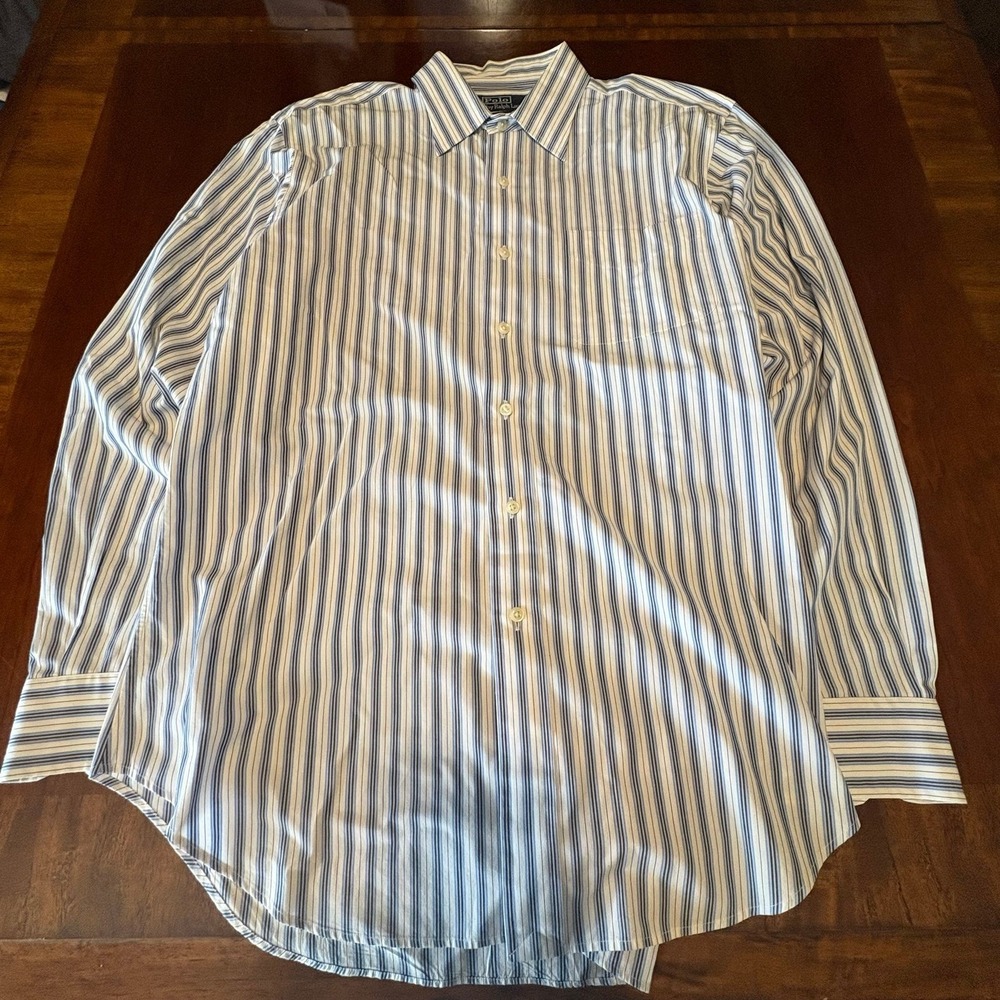 Polo‎ Ralph Lauren Andrew Stripe Button Down Shirt Mens 15 34/35
